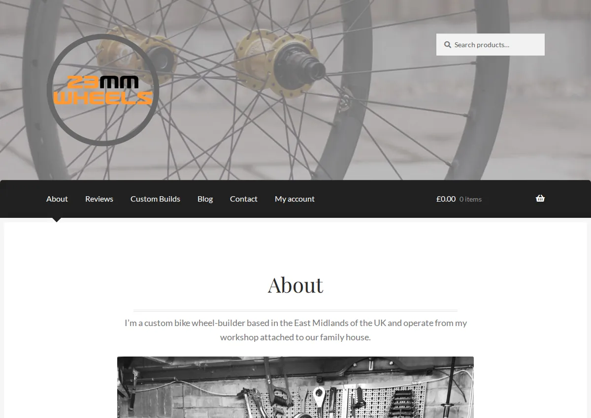 Store homepage