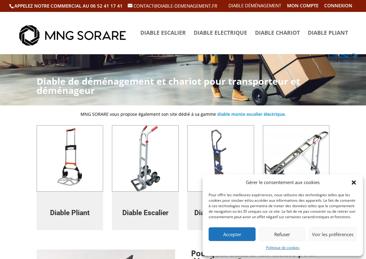 Store homepage