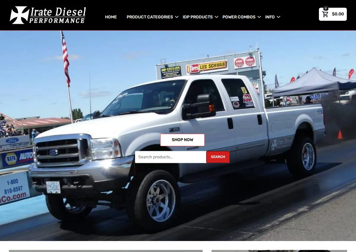 Store homepage