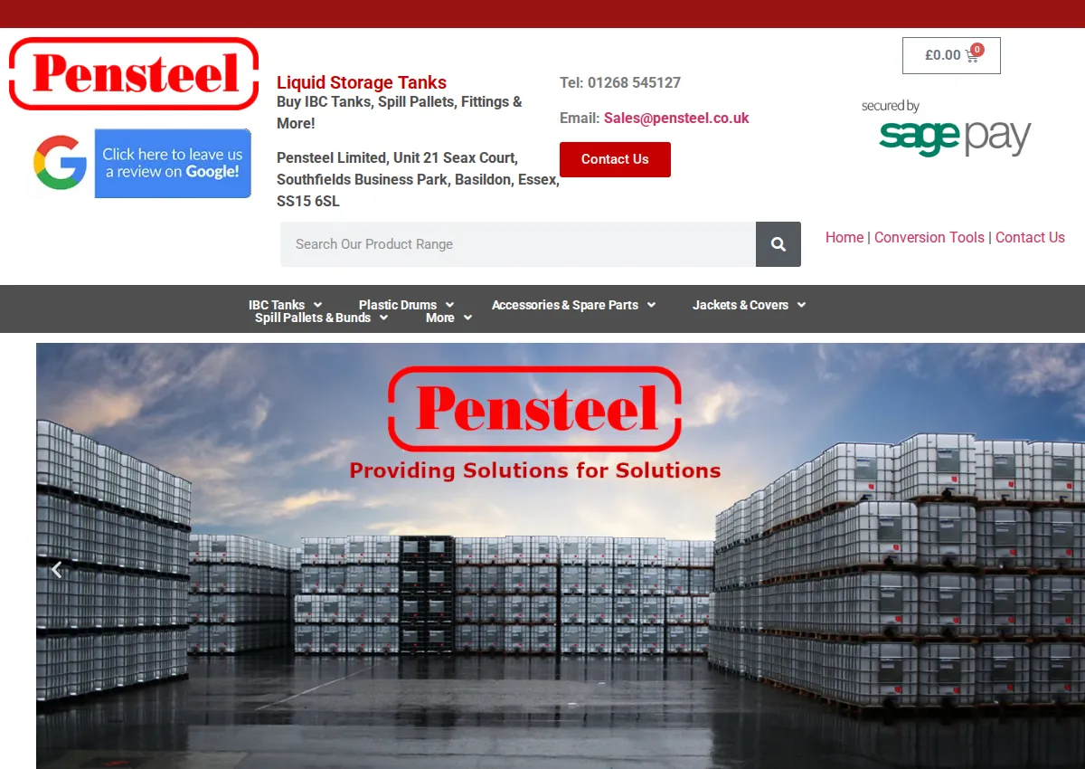 Store homepage