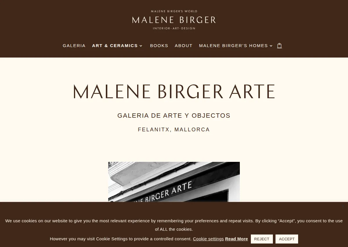 Store homepage