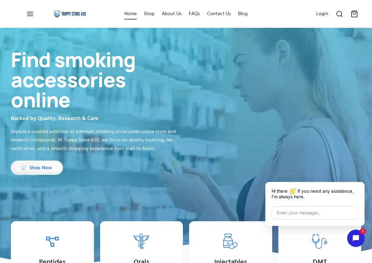 Store homepage