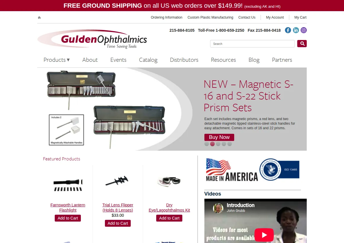 Store homepage
