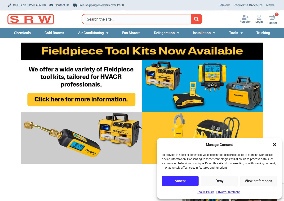 Store homepage