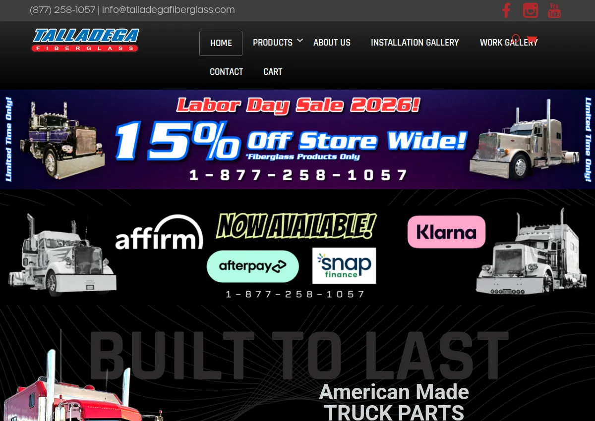 Store homepage