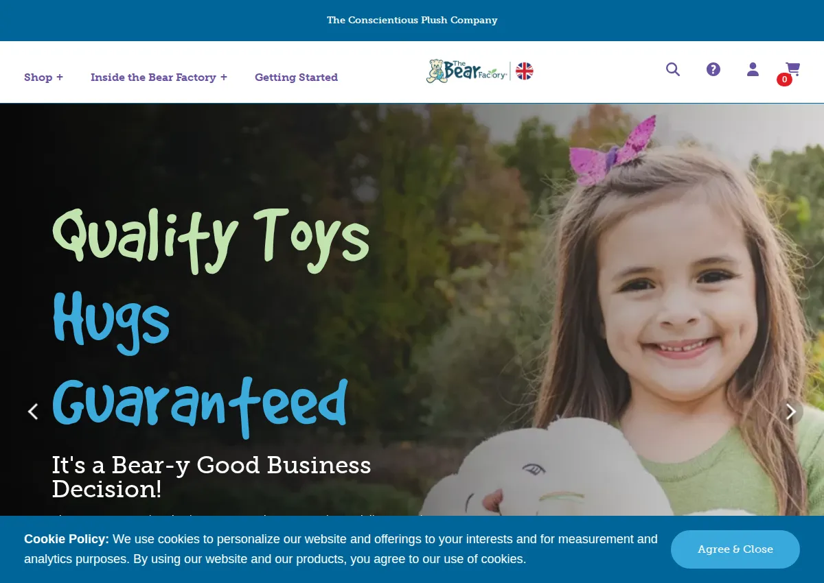 Store homepage