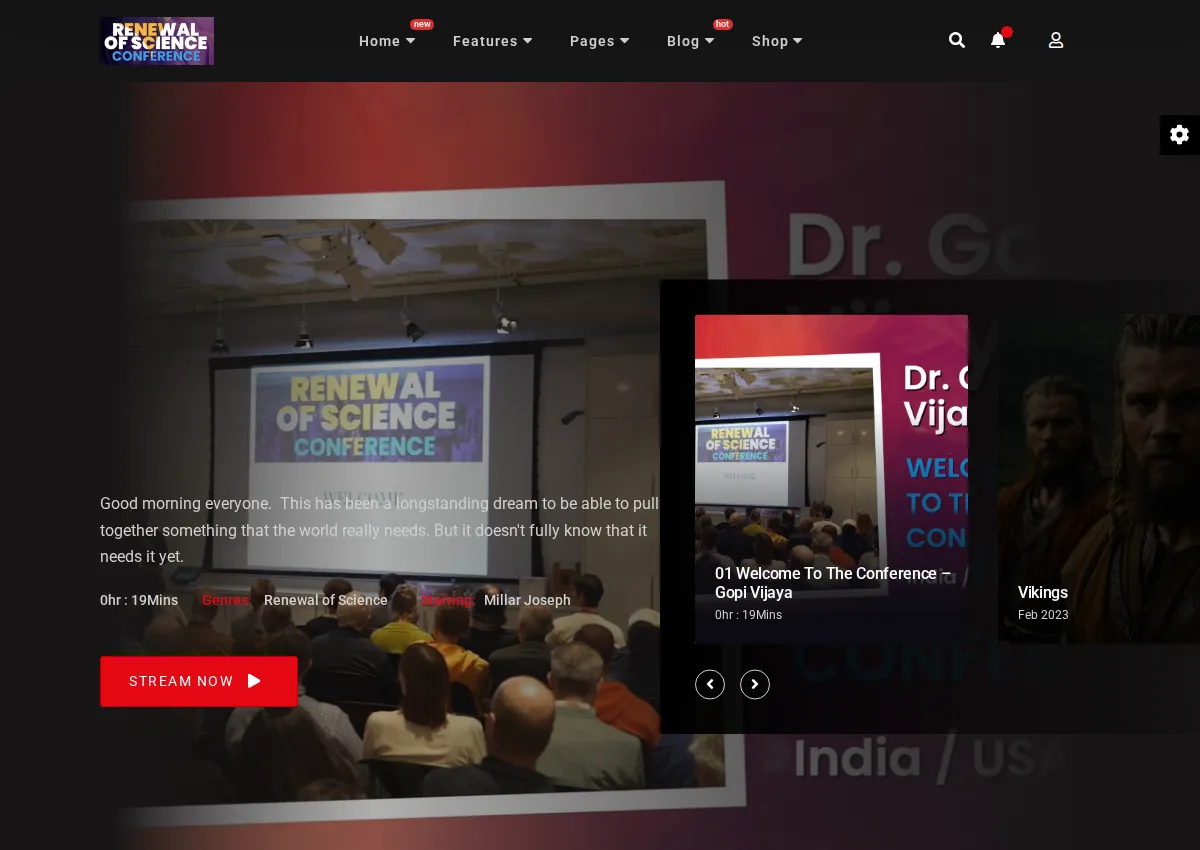 Store homepage