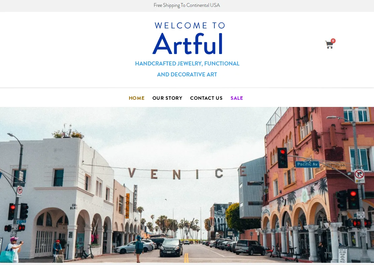 Store homepage