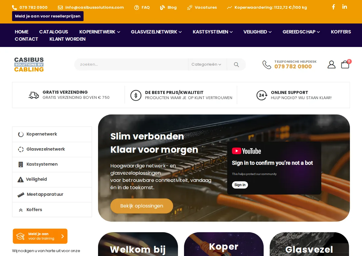 Store homepage