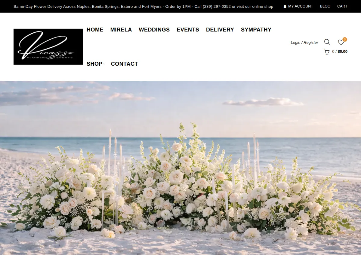 Store homepage