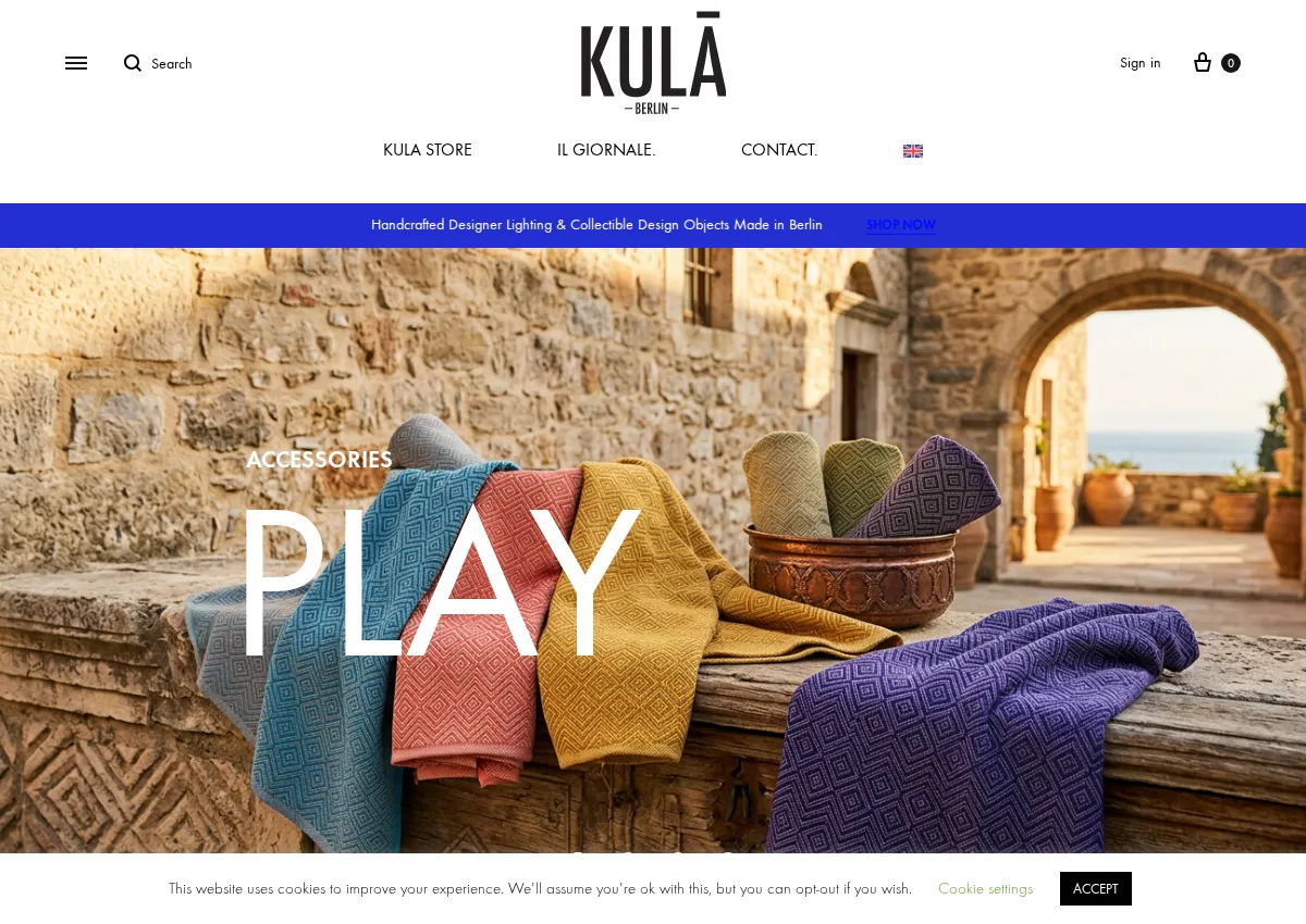 Store homepage