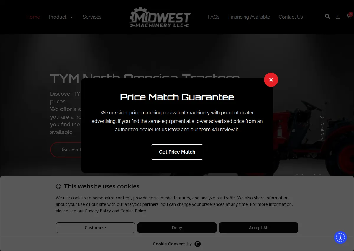 Store homepage