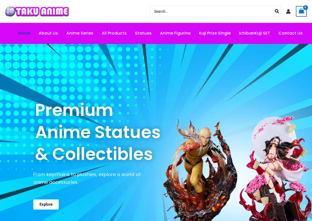 Store homepage