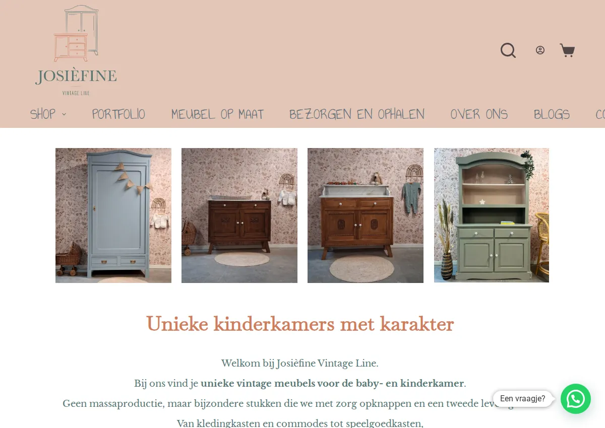 Store homepage