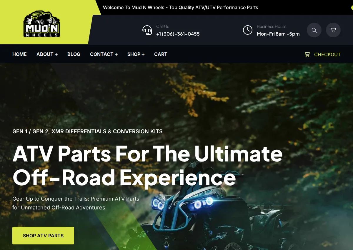 Store homepage
