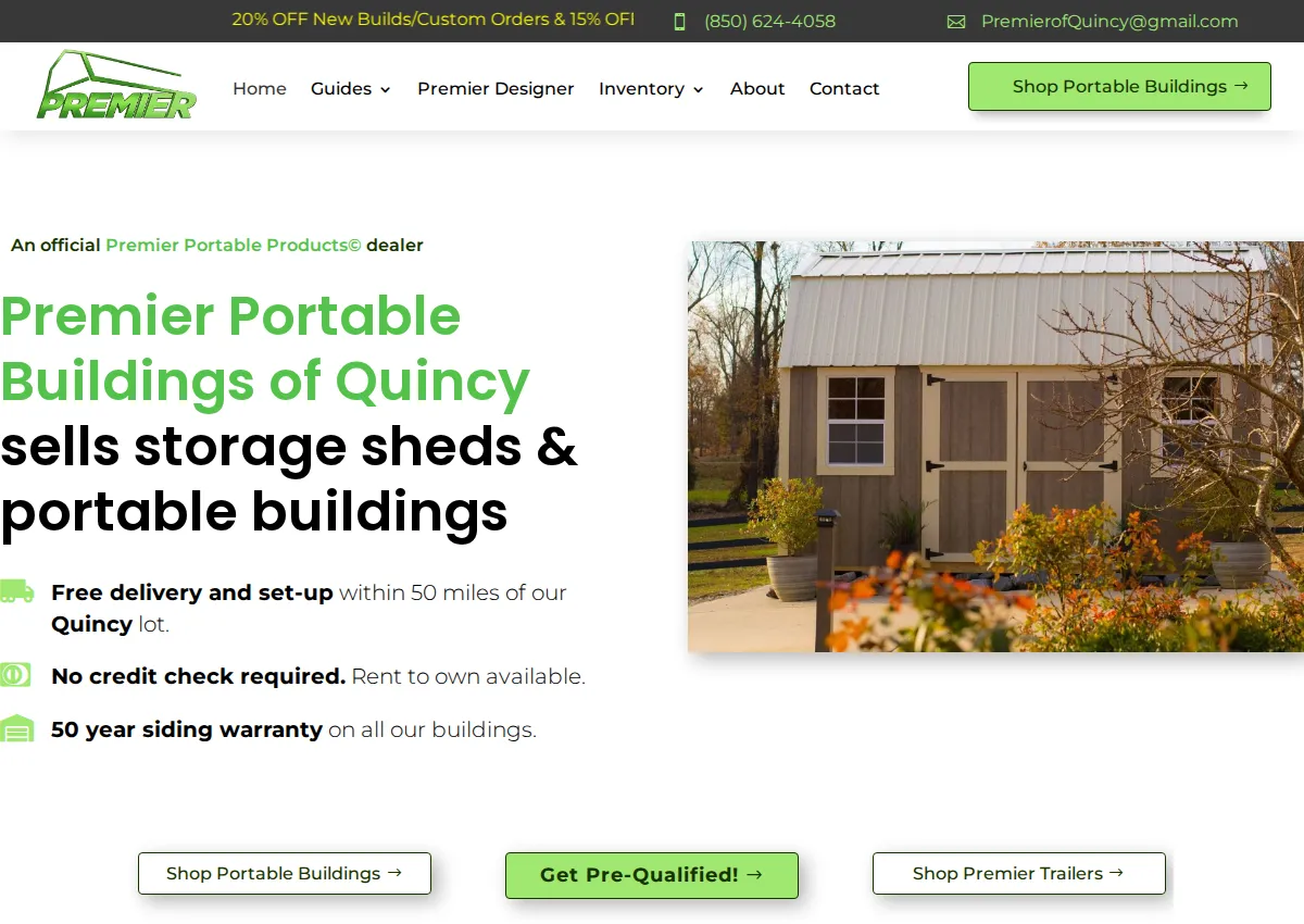 Store homepage