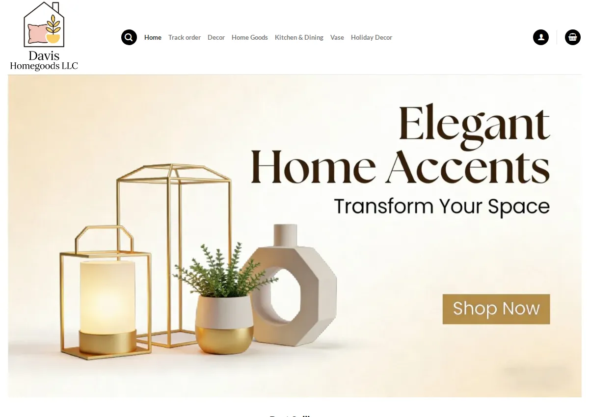 Store homepage
