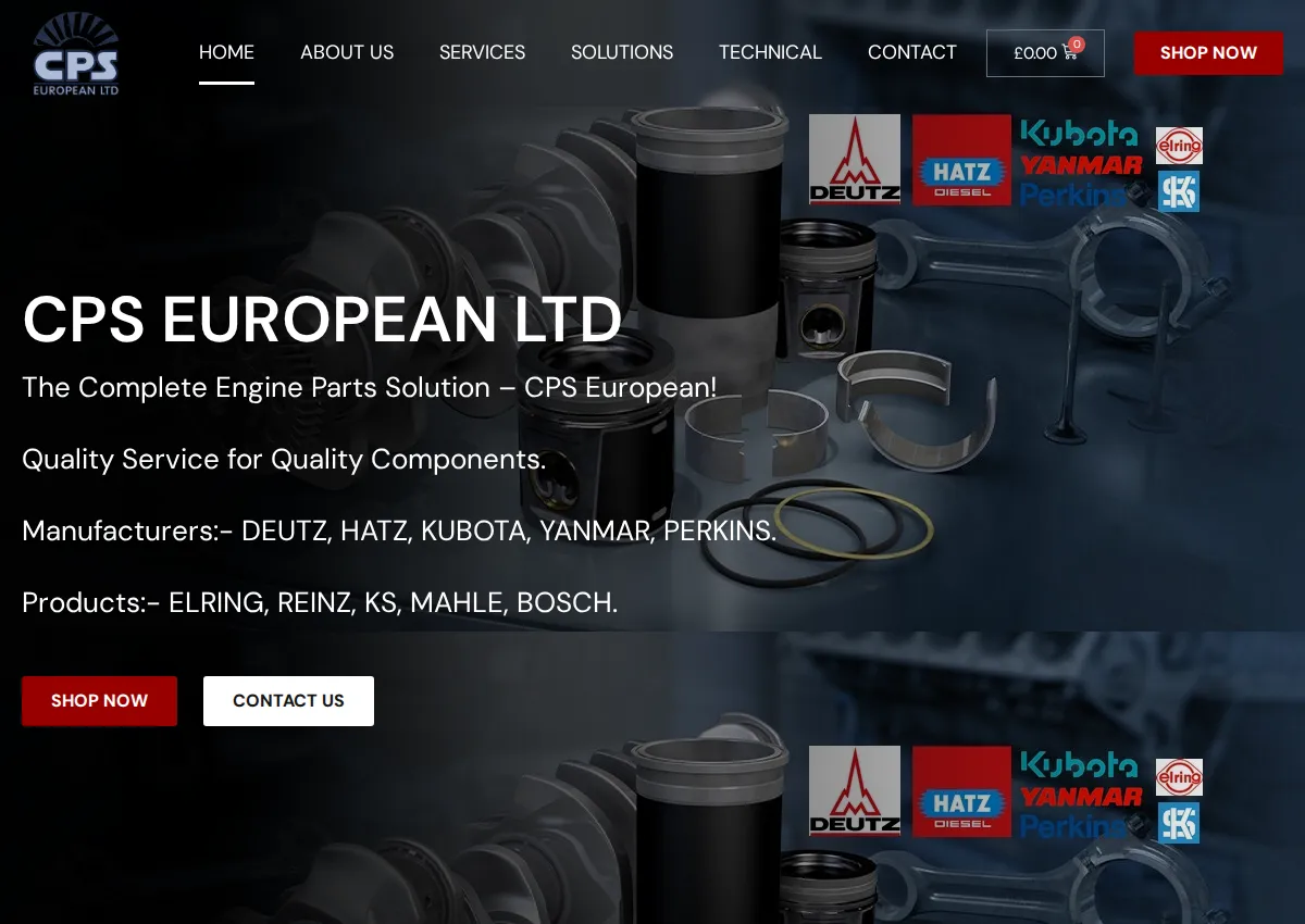 Store homepage