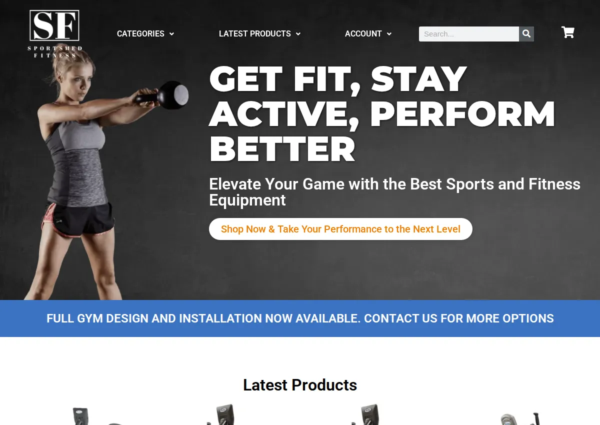 Store homepage