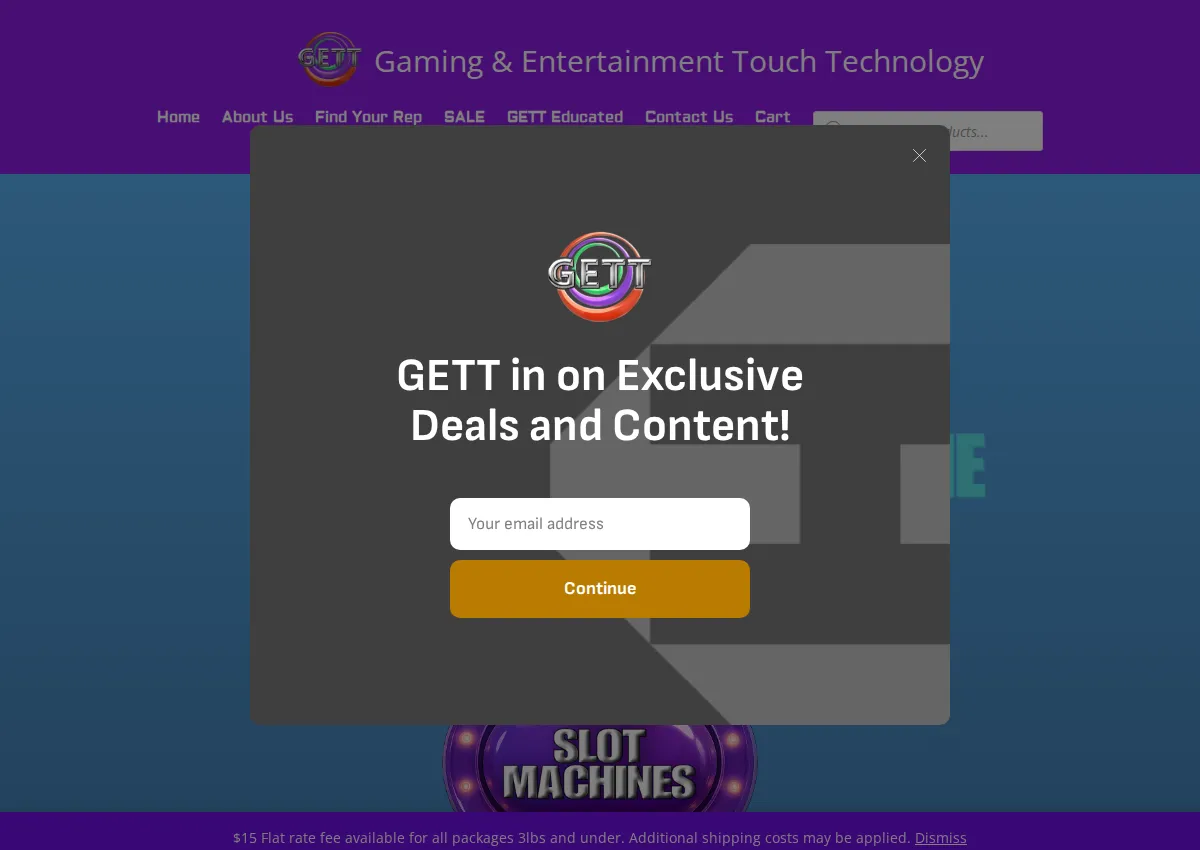 Store homepage