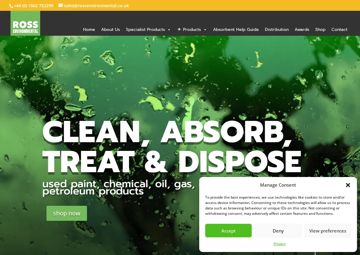 Store homepage