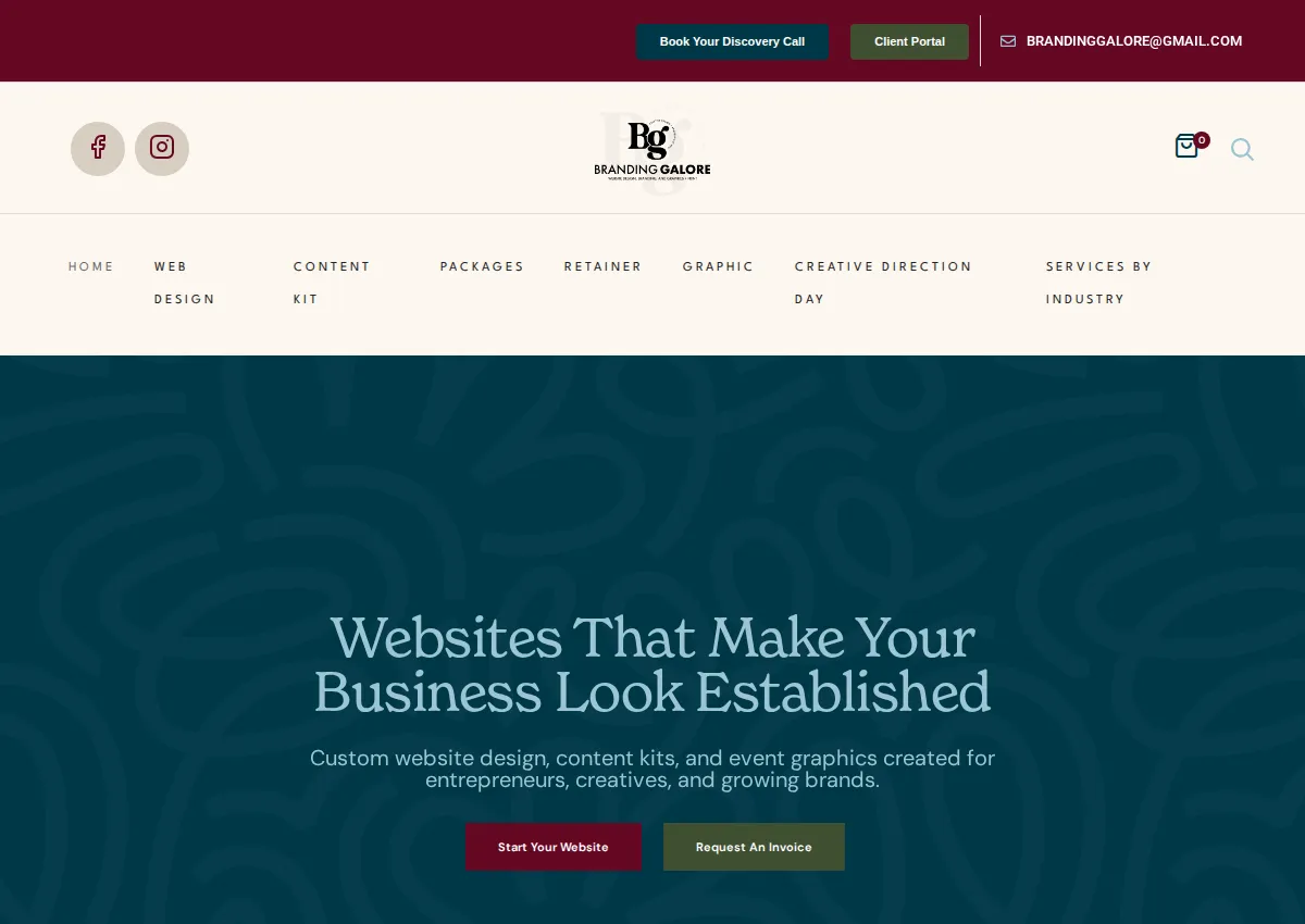 Store homepage