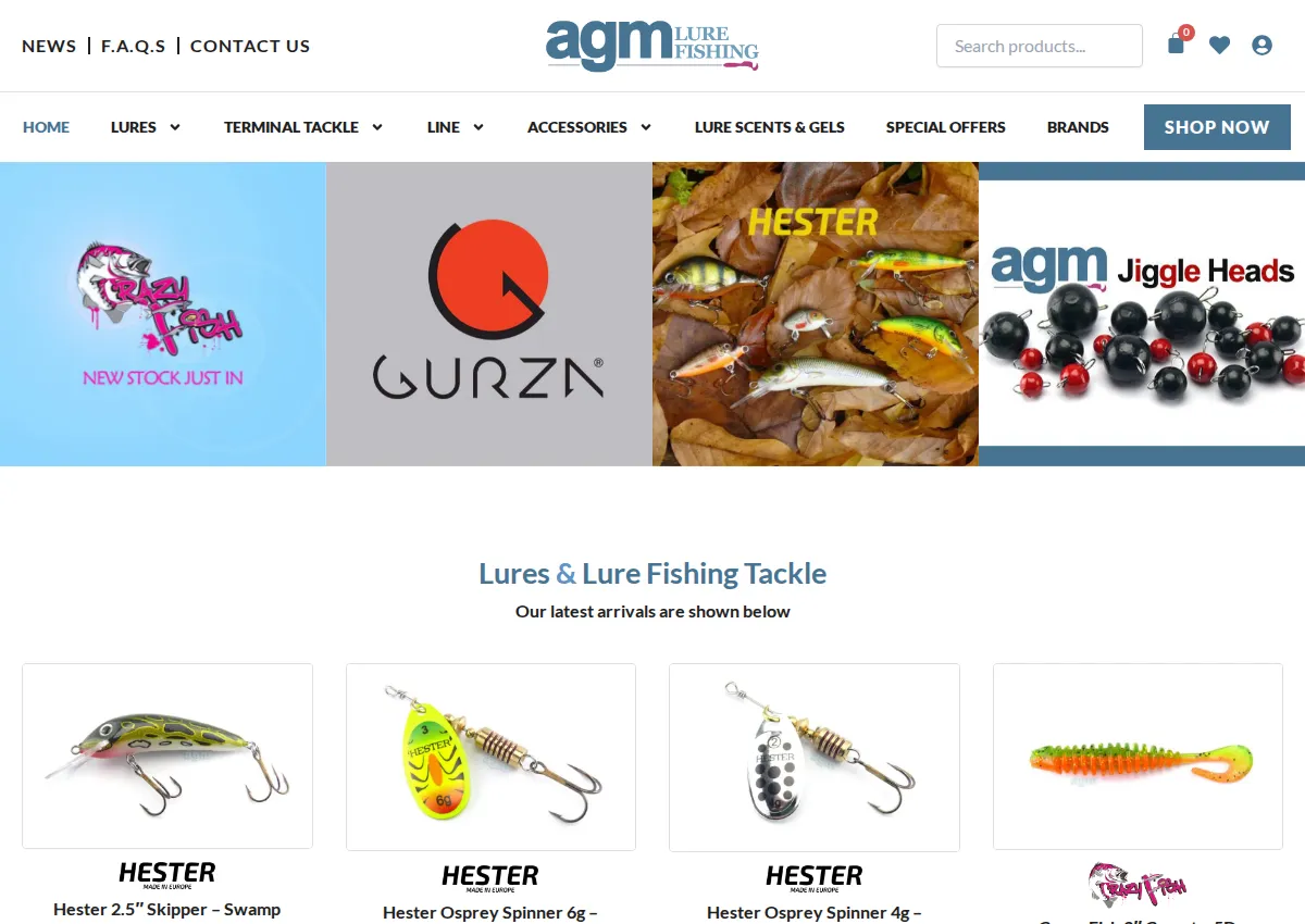 Store homepage