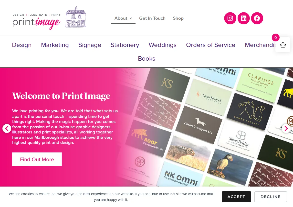 Store homepage