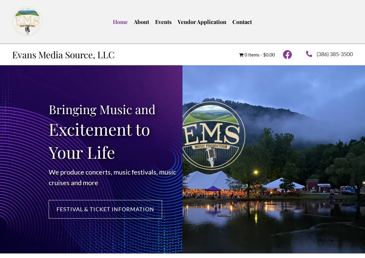 Store homepage