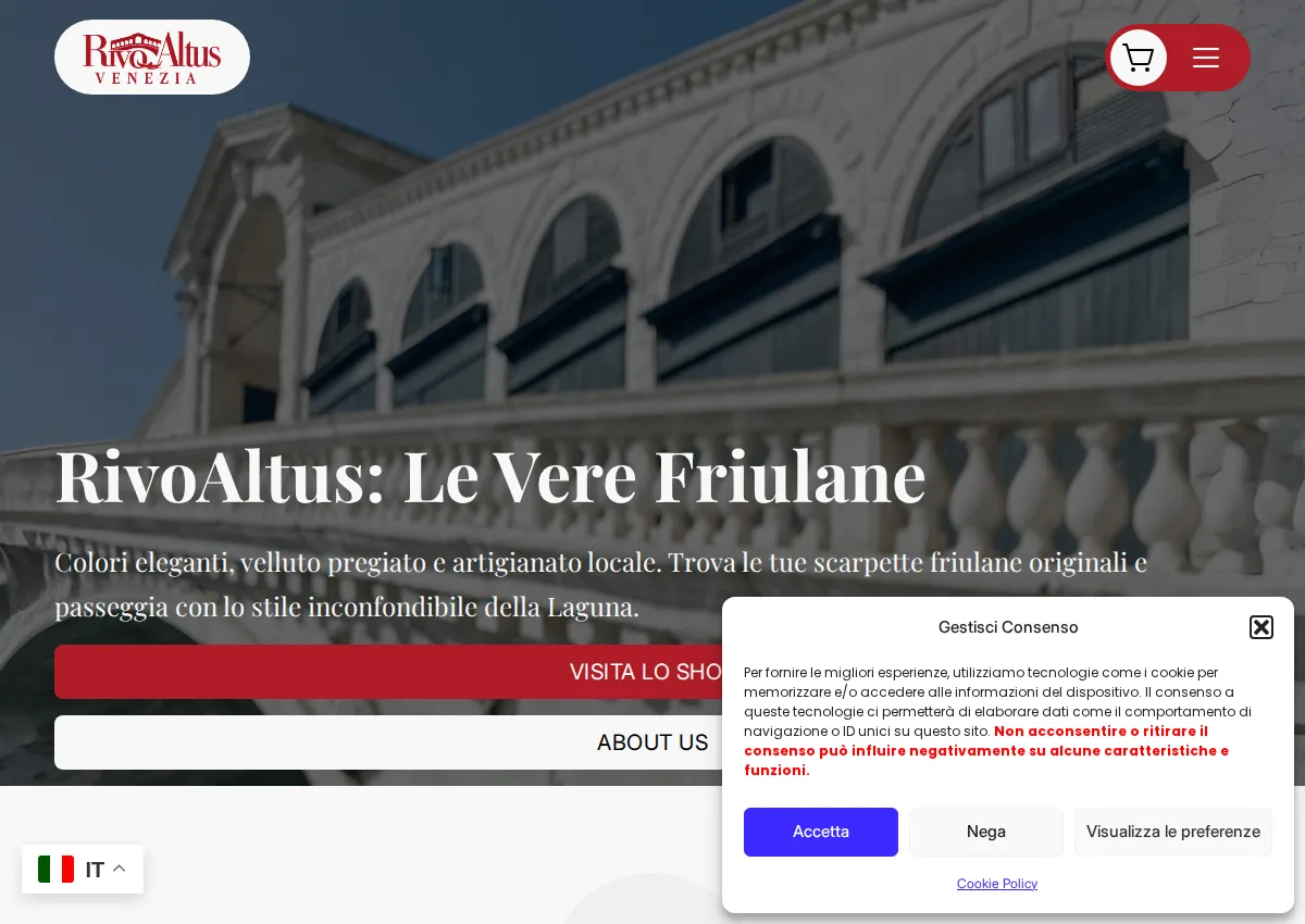 Store homepage