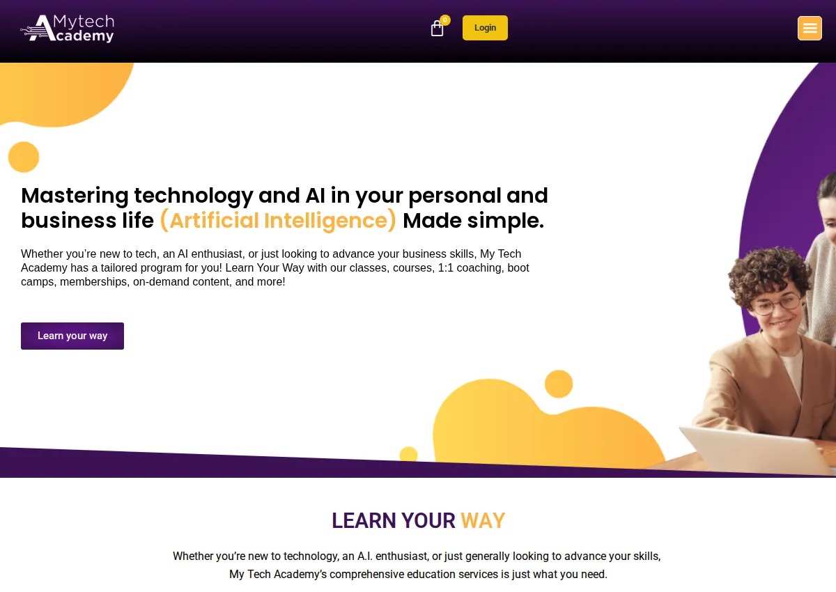 Store homepage