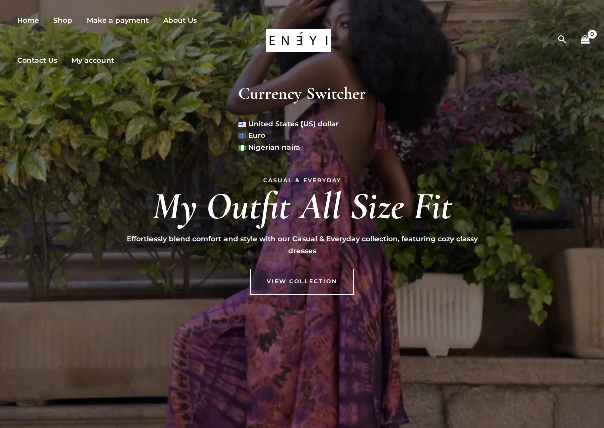 Store homepage