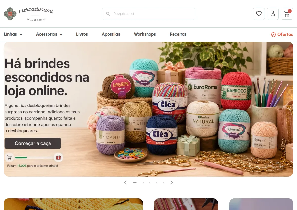 Store homepage