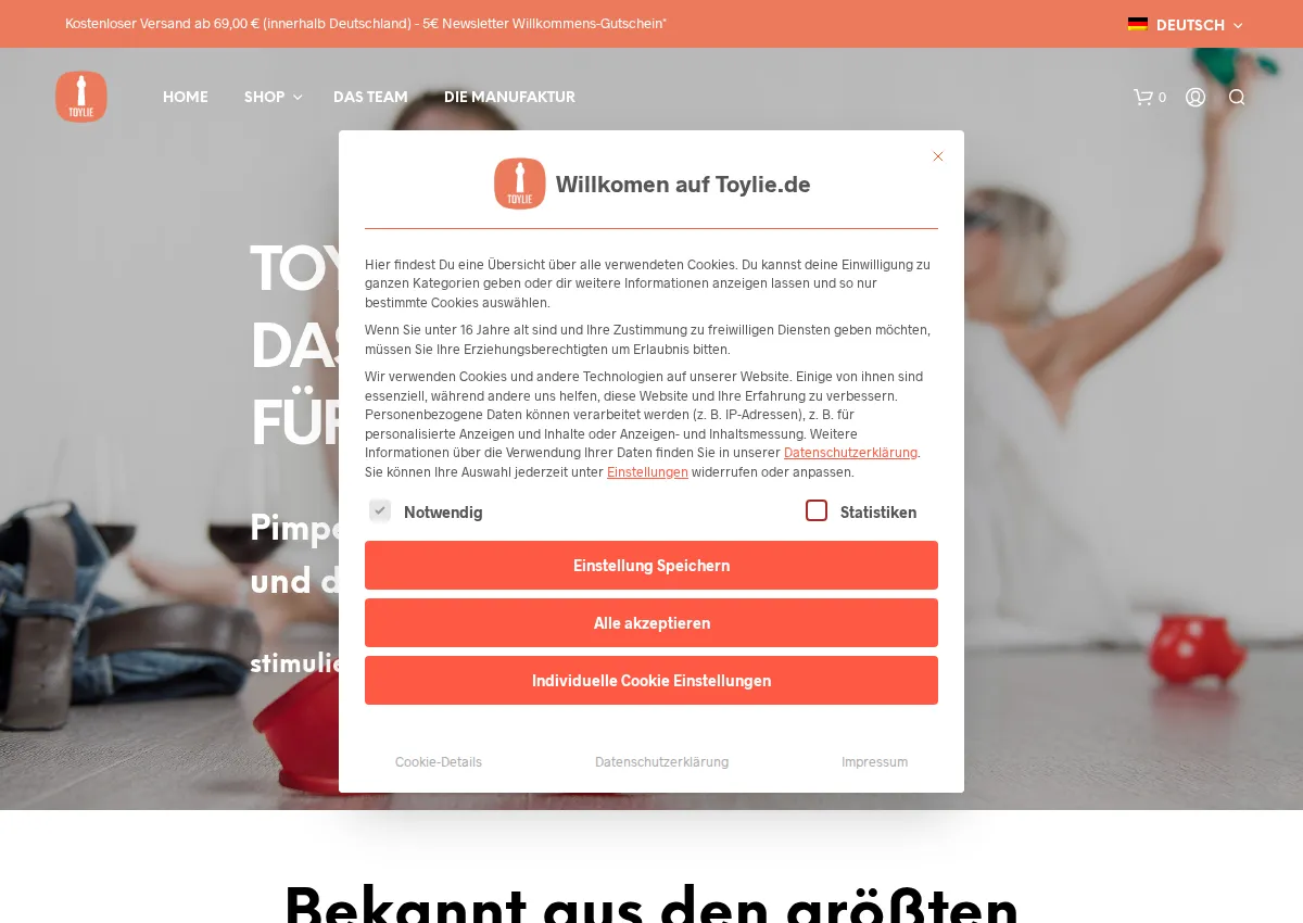 Store homepage