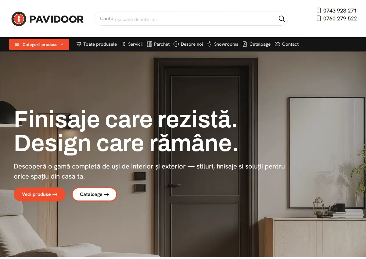 Store homepage