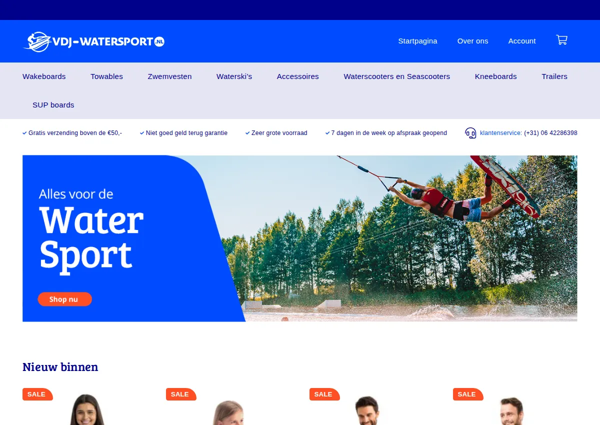 Store homepage