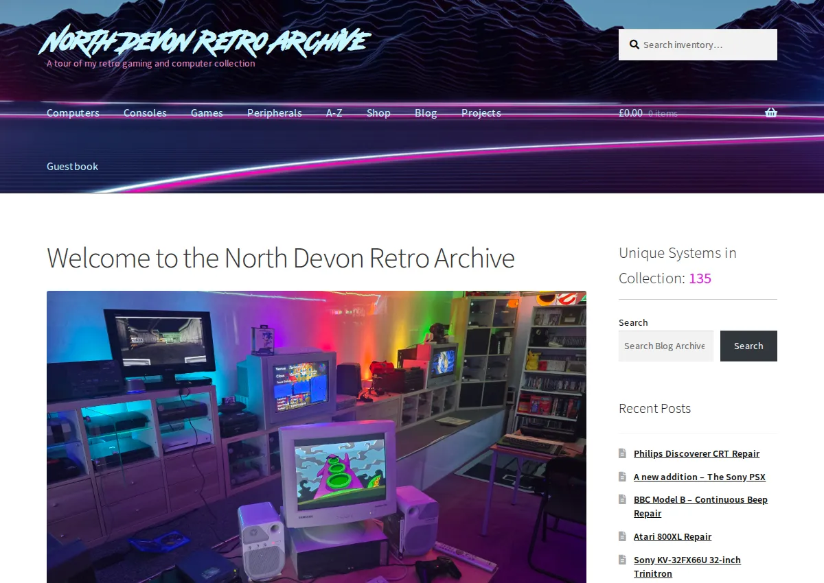 Store homepage