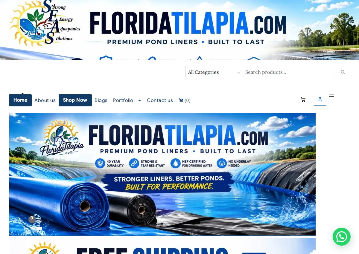 Store homepage