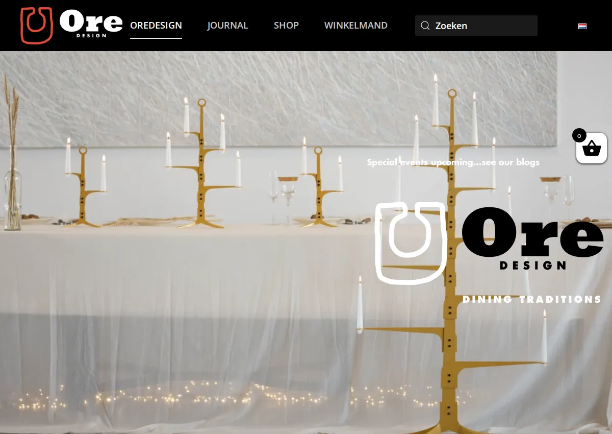 Store homepage