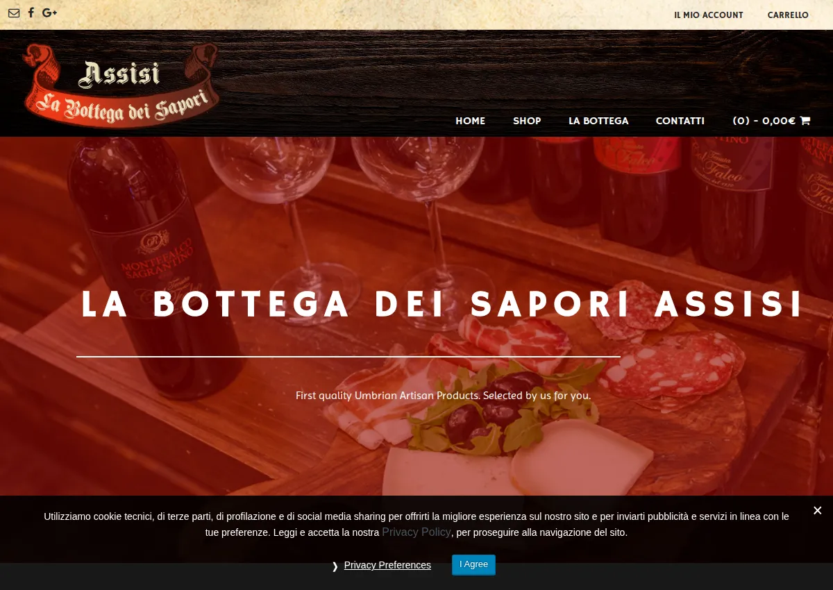 Store homepage
