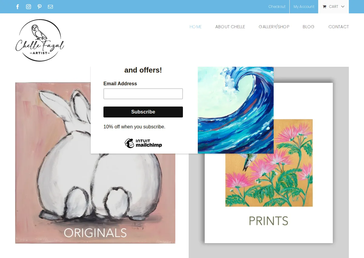 Store homepage