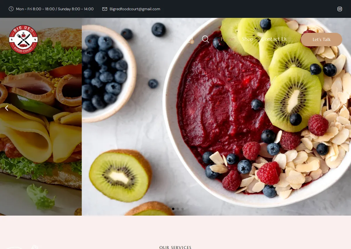 Store homepage