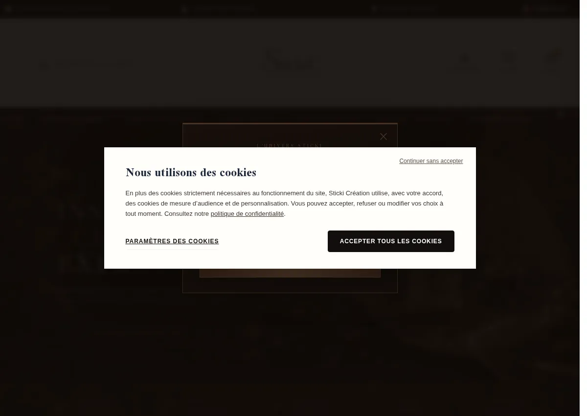 Store homepage