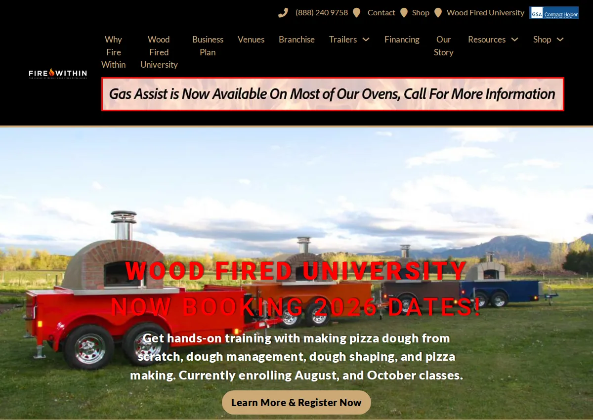 Store homepage