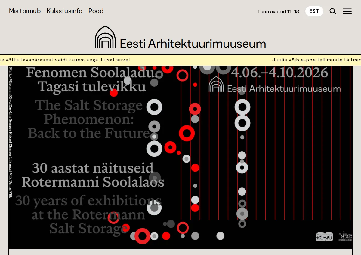 Store homepage