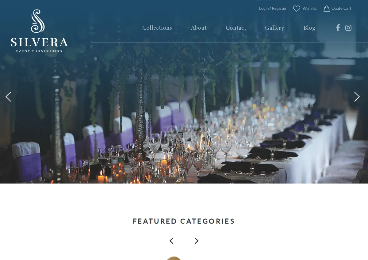 Store homepage