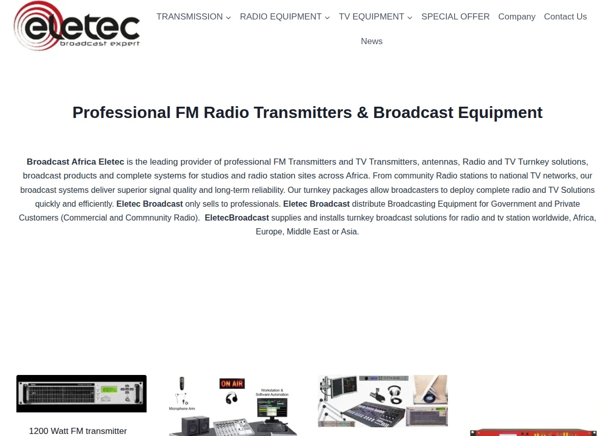 Store homepage