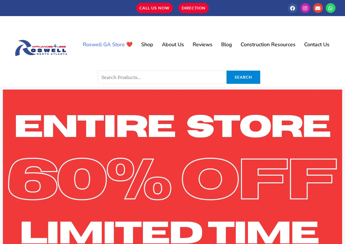 Store homepage