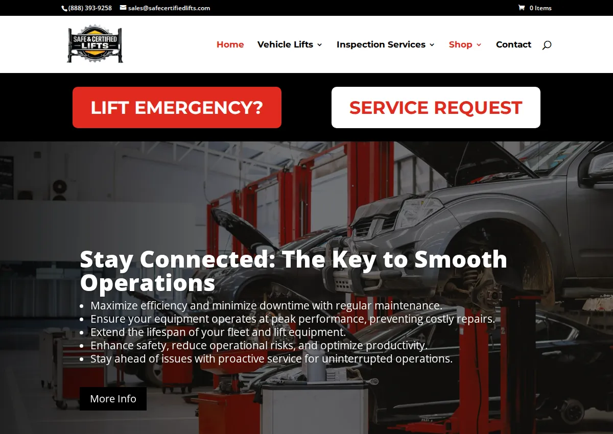 Store homepage