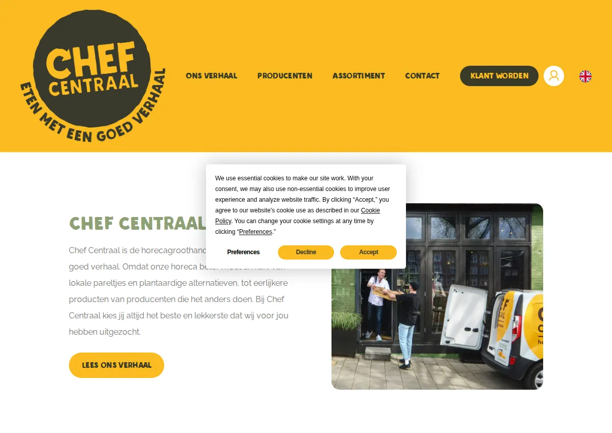 Store homepage